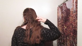 Hair Journal: Combing Long Curly Strawberry Blonde Hair – Week 14 (ASMR)