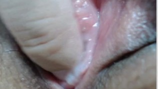 Anal Virgin Pussy - Extreme close-up of a wet virgin pussy.