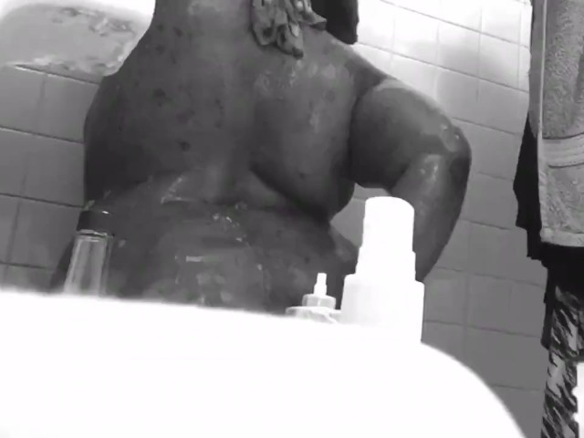 Just Washing My Body (b&w) 