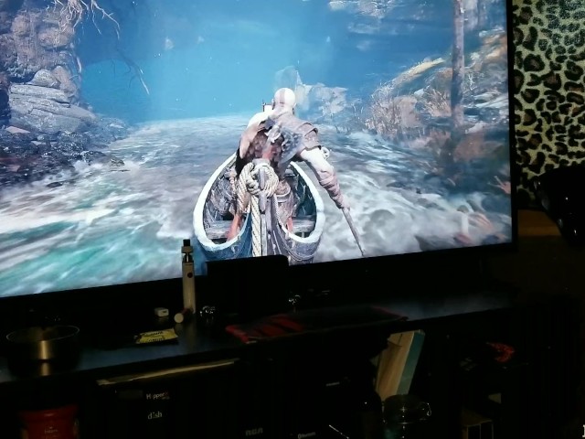 Trying to Play My God of War Game While My Wife Sucks and Strokes My Bbc 