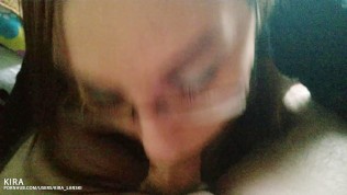 Naughty Babysitter Makes Happy Her Stepdaddy And Gets Facial On Her Glasses