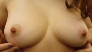 Oiling Up and Playing With My Tits 