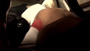 Wife riding in car, almost get cought!