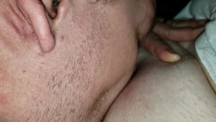 Sneaking Under the Covers to Eat a Bbw Pussy (up Close) 
