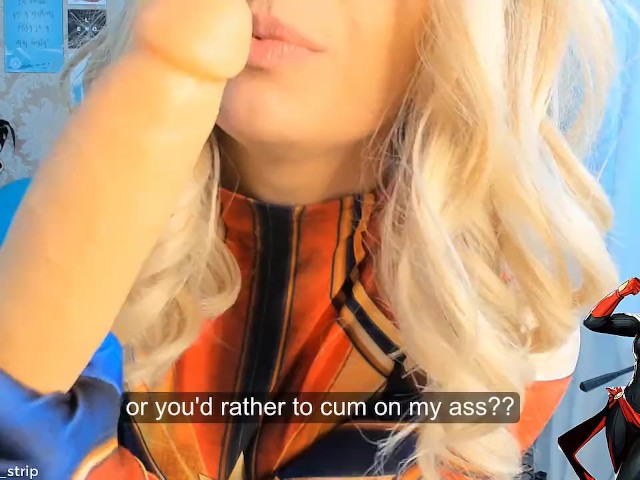 Cosplay Big Butt Porn - Joi Cosplay Captain Marvel Jerk Off Instruction Bbc Big ...