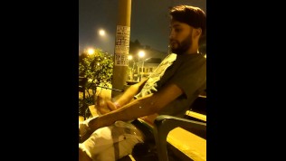 Jerking Off In Public In The Street Got Caught Multiple Times Nice Cumshot