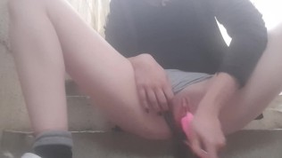 Teen Girl Wetting Her Panties Huge Squirting Orgasm 
