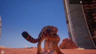 WILD LIFE / AOI GOES WILD groupen with Wolf, Lion, Tiger and Bull