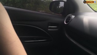 Thai Story SEX Public Blowjob In Car HE CUMS IN MY MOUTH