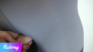 Fitness Babe Makes Me Cum in Her Panties And Pull Them in Her Yoga Leggings