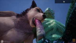 Hot Wolf Porn - Wild Life / Scaly and Furry, Hot Wolf girl Fucks with Lizard - Free Porn  Videos - YouPorn