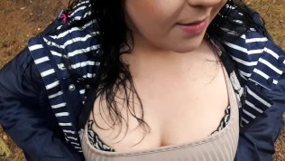 Young Smoking Milf Paid to Suck Amateur Big Black Cock in Public 