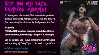 MAL RESIDENTE] Lady Dimitrescu - Â¡SiÃ©ntate en mi cara, vampiro! | Juego de  audio erÃ³tico por Oolay-Tiger - Videos Porno Gratis - YouPorn
