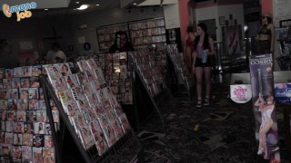 Eighteen year old Cecelia Taylor beats off three strangers at an adult  bookstore! - Free Porn Videos - YouPorn