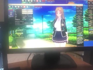 【エロゲーコイカツ！】爆乳セクシー「聖花オリキャラ)」のおっぱい揉みまくりH！(巨乳アニメ3DCG動画)[Hentai Game Koikatsu! ](Anime 3DCG video)