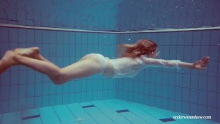 Hot Sexy Horny Teen Babe Melisa Darkova Swimming Nude Alone 