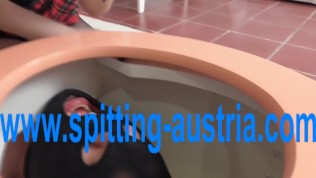 toiulet slave get spit humiliation