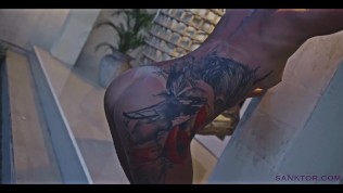 Sanktor – Inked Step-mom Teasing Naked